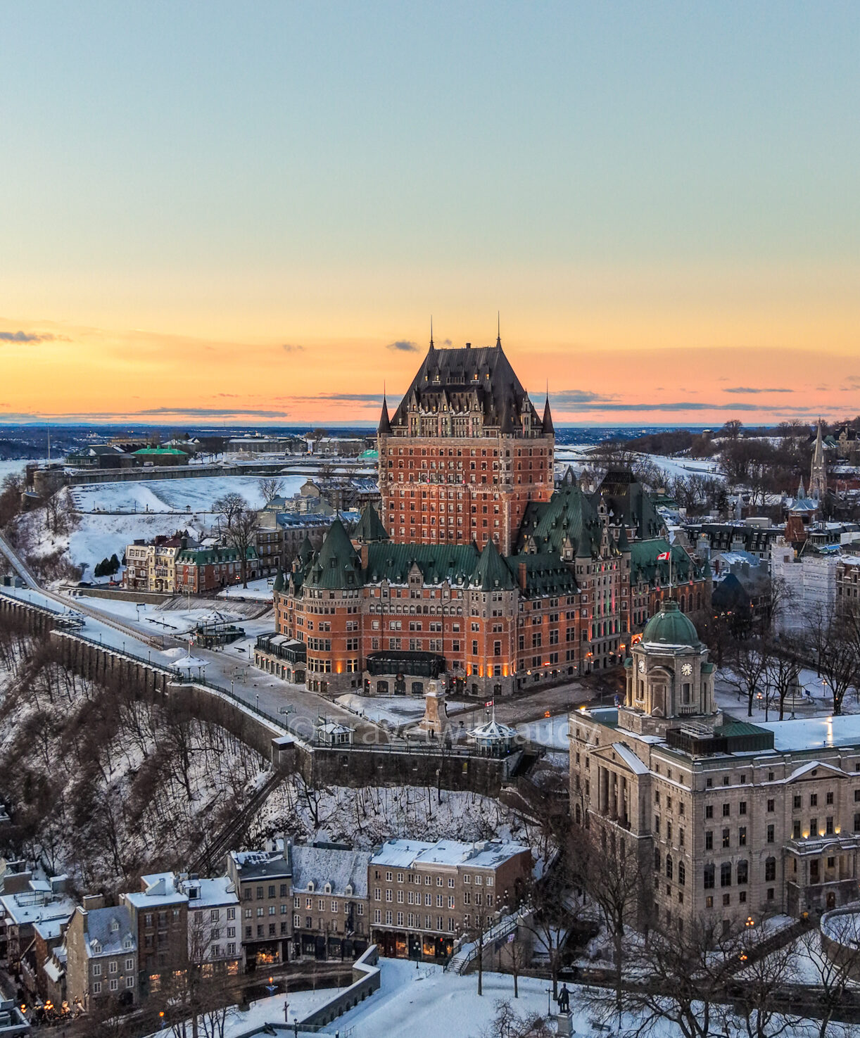 Fairmont le chateau frontenac in Quebec city